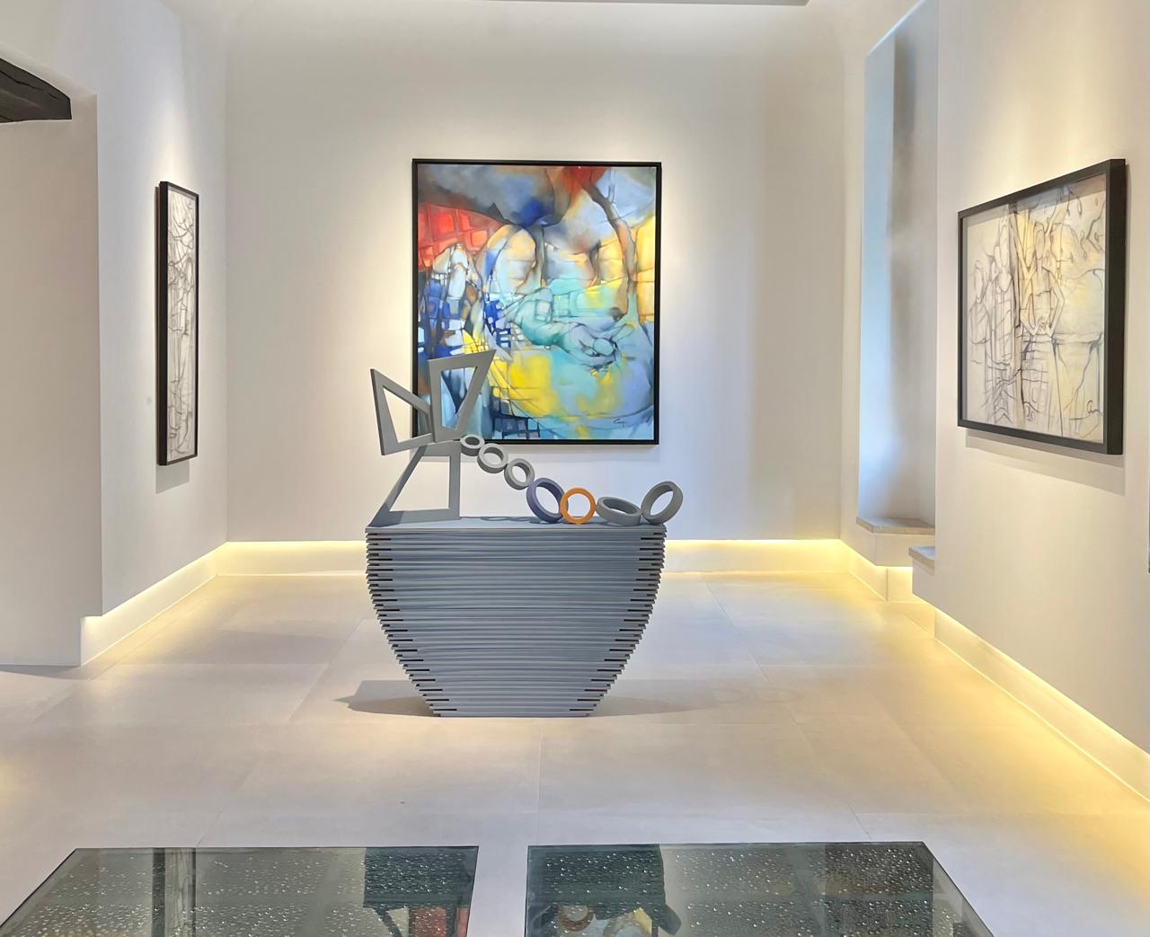 Obra de arte expuesta en el centro